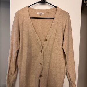 Madewell Women's Beige Cardigan Sweater